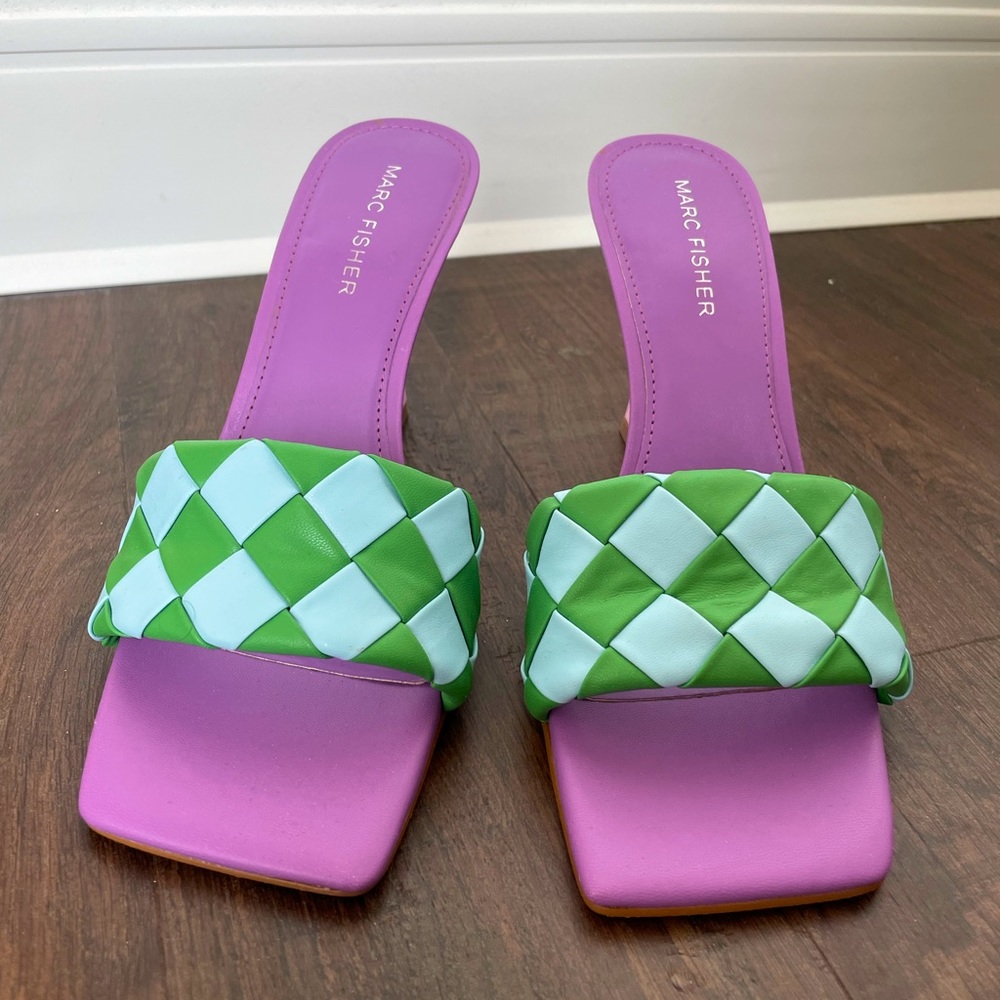 MARC FISHER Woven High Heel Sandal